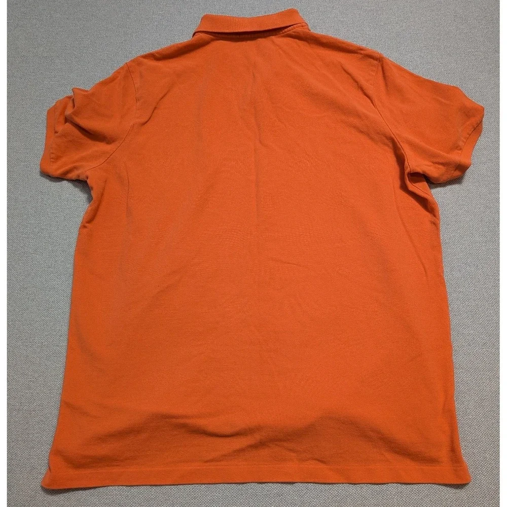 Polo Ralph Lauren Men's Orange XL Cotton Pique Classic Fit Polo Shirt Pony